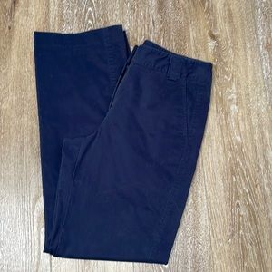 Rafaella Navy Blue Brushed Twill Pants size 10